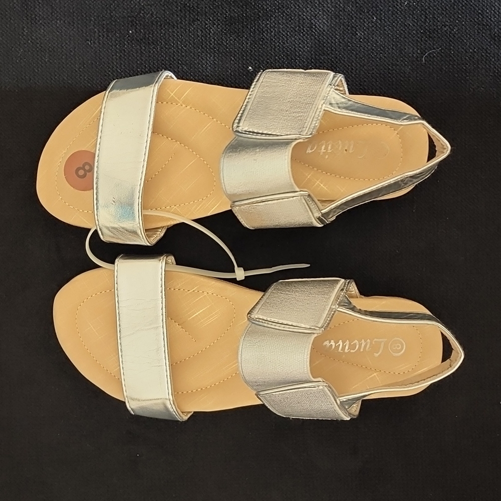 Lucita Silver Sandals